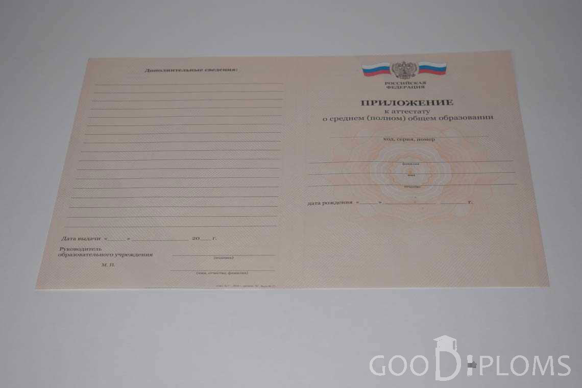 Приложение к Аттестату За 11 Класс период выдачи 2008-2009 -  Одессу