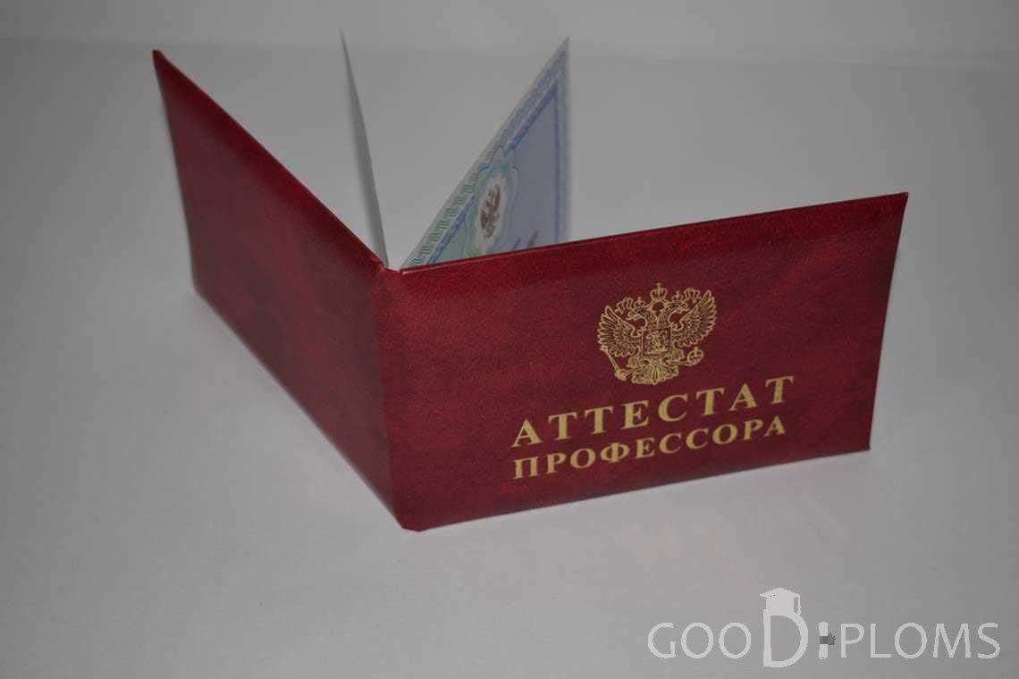 Аттестат Профессора - Обратная Сторона период выдачи 2015-2020 -  Одессу