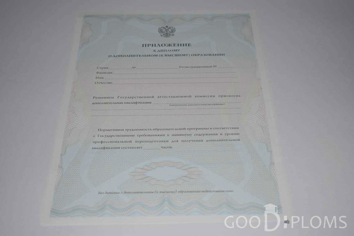 Приложение к Диплому МВА период выдачи 2011-2020 -  Одессу