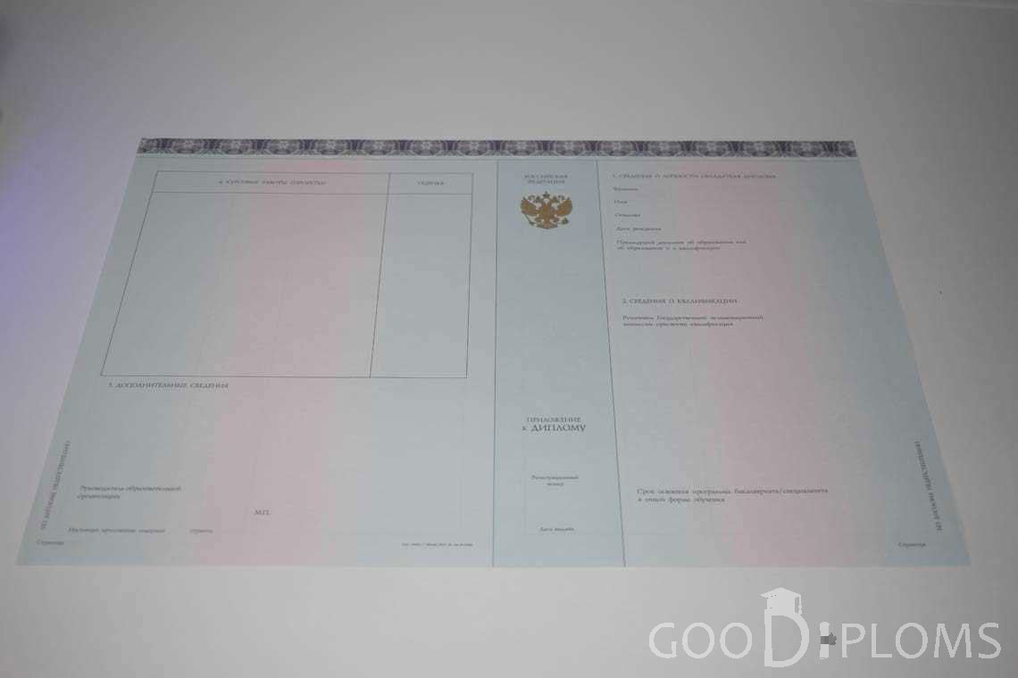 Приложение к Диплому МГИМО период выдачи 2014-2020 -  Одессу