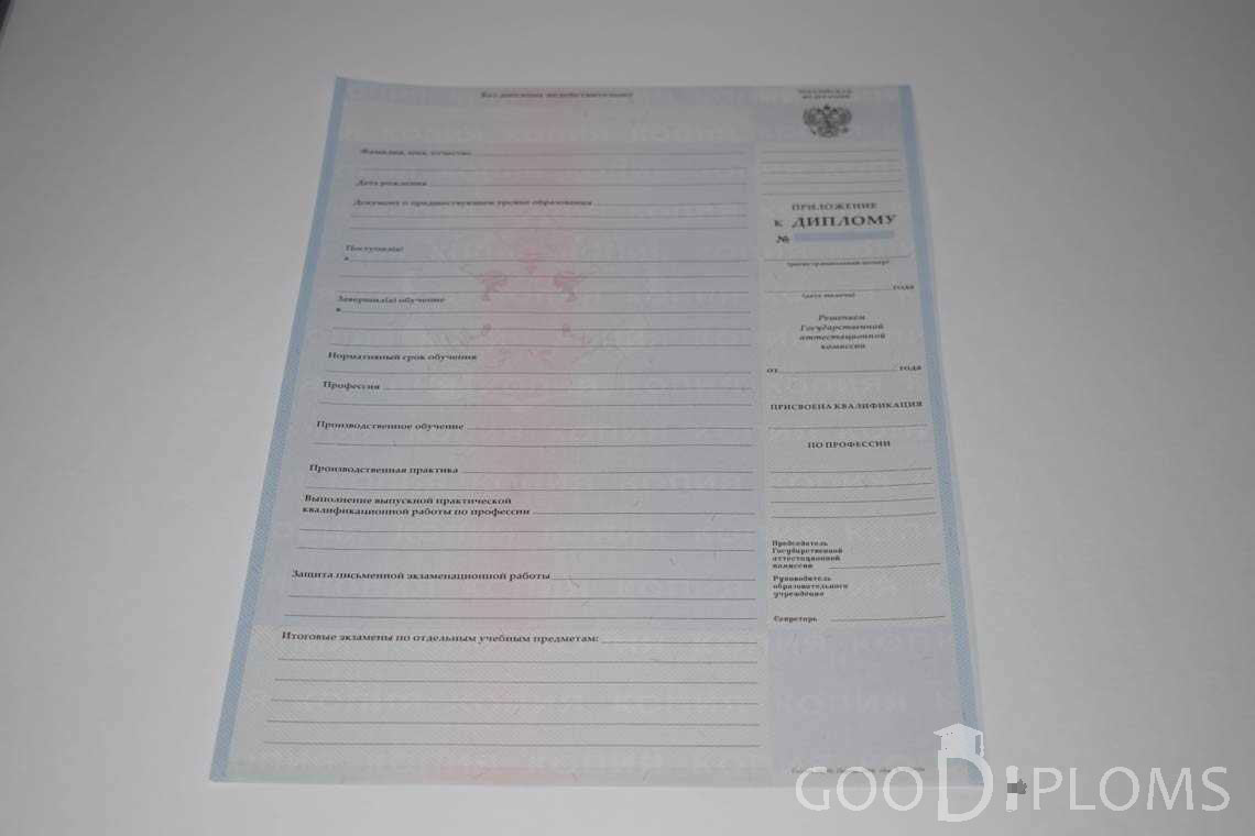 Приложение к Диплому Техникума с Отличием в период c 2008 по 2010 год - Одессу