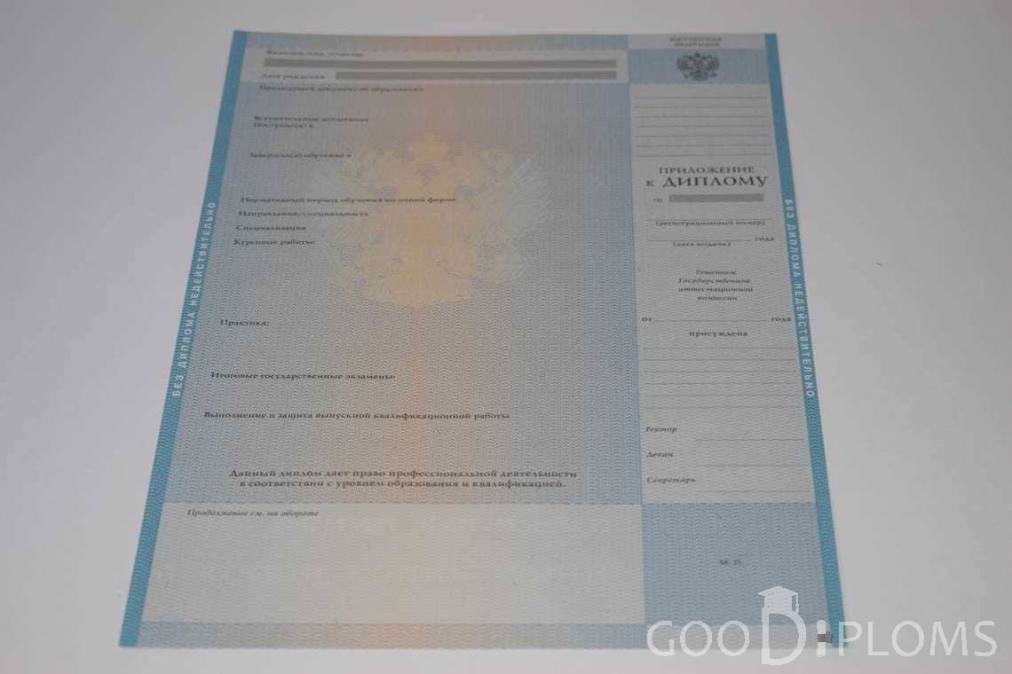Приложение к Диплому о Высшем Образовании с Отличием - Одессу