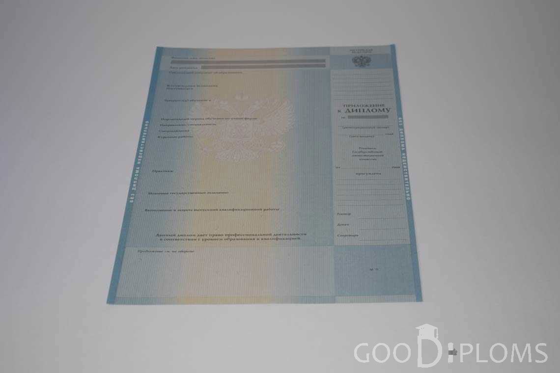 Приложение к Диплому о Высшем Образовании с Отличием - Одессу