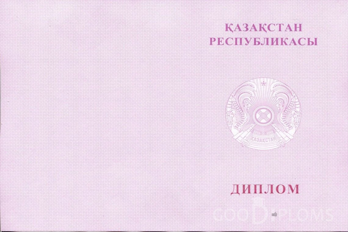 Казахский диплом техникума с отличием - Обратная сторона- Одессу